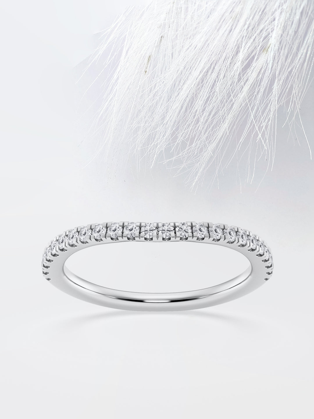 Round FG - VS2 Lab Grown Diamond Half Eternity Wedding Band - Doozy Diamonds