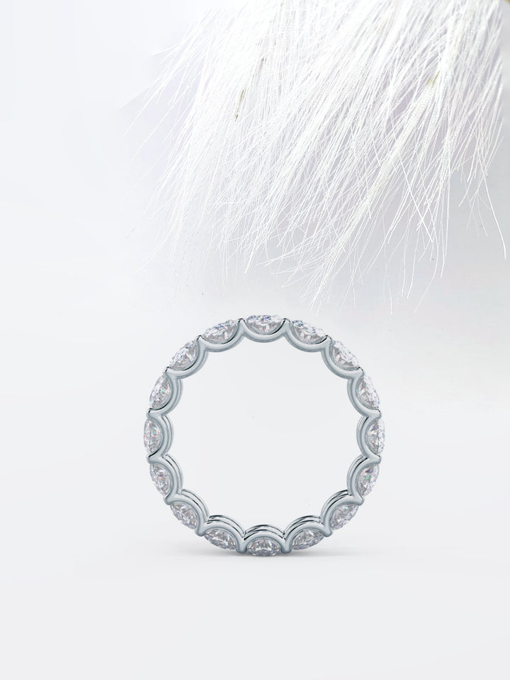 Oval DE - VS1 Lab Grown Diamond Full Eternity Wedding Band - Doozy Diamonds