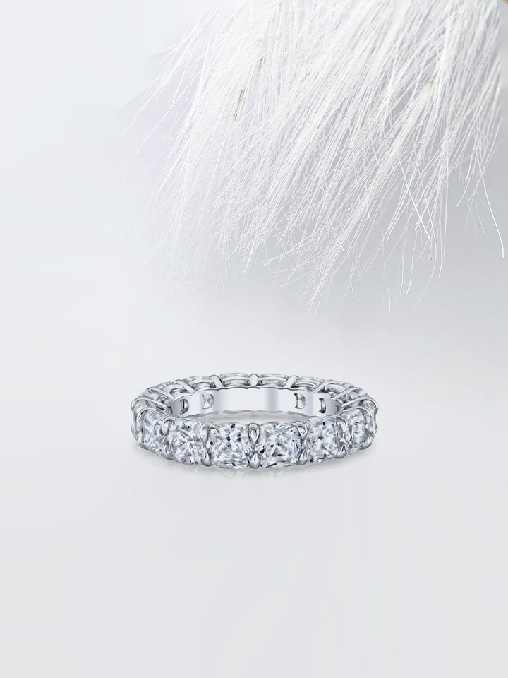 Cushion FG - VS1 Lab Grown Diamond Full Eternity Wedding Band - Doozy Diamonds