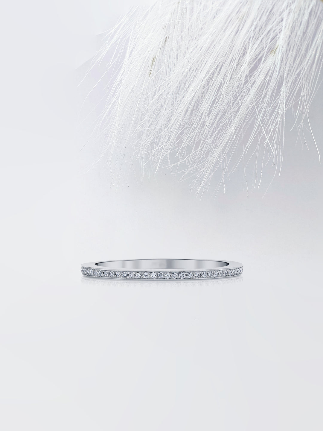 Round FG - VS1 Lab Grown Diamond Full Eternity Wedding Band - Doozy Diamonds