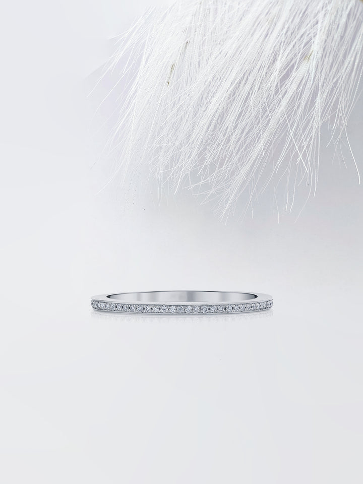 Round FG - VS1 Lab Grown Diamond Full Eternity Wedding Band - Doozy Diamonds