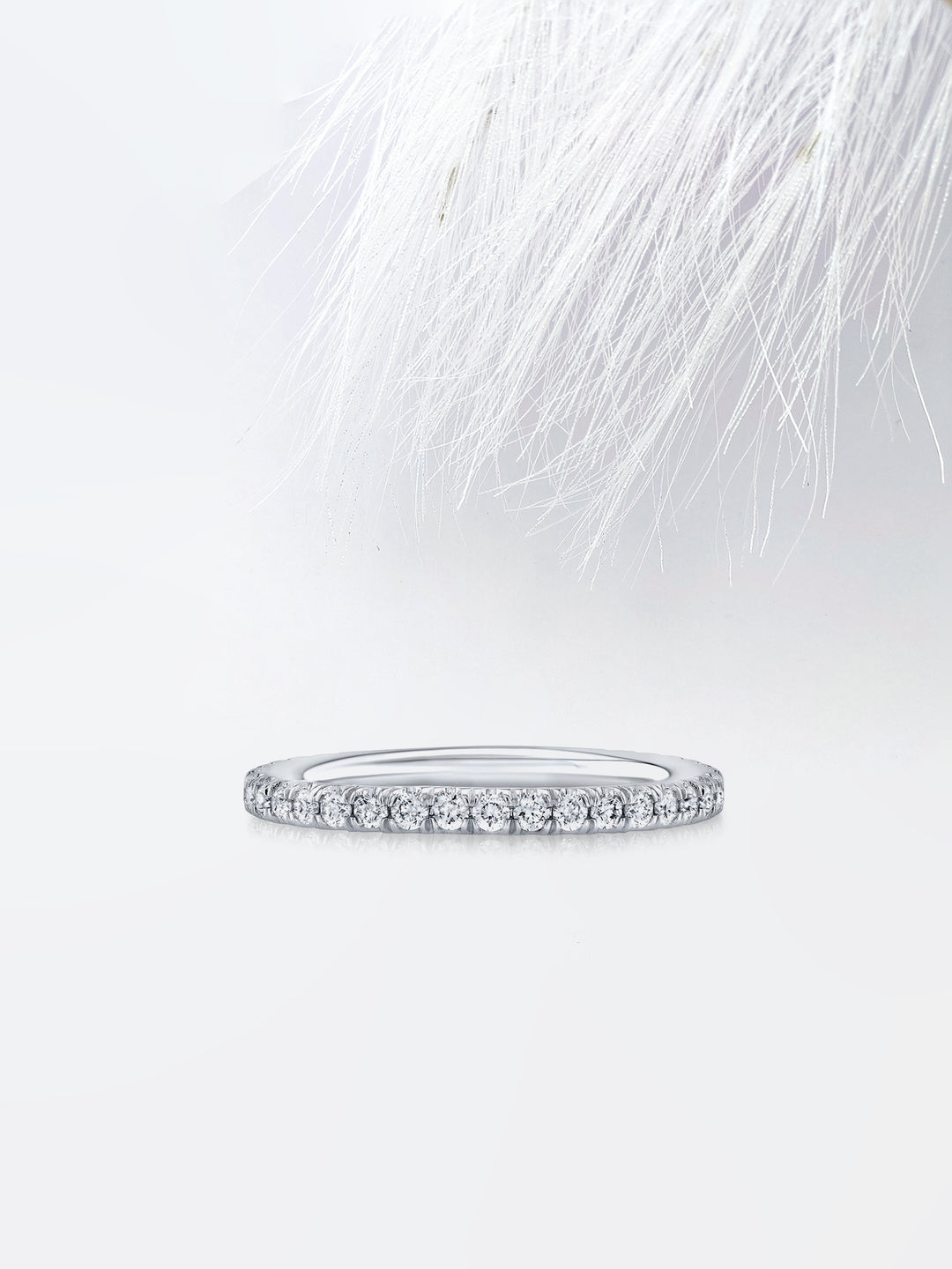 Round FG - VS1 Lab Grown Diamond Eternity Wedding Band - Doozy Diamonds