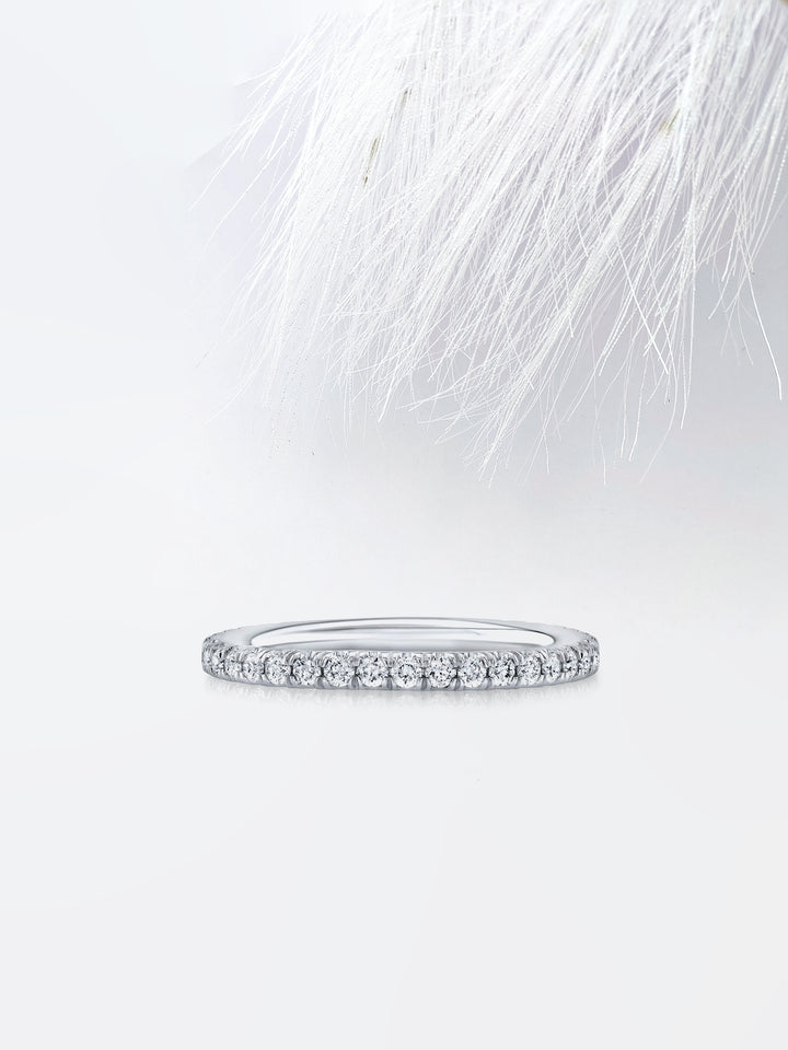 Round FG - VS1 Lab Grown Diamond Eternity Wedding Band - Doozy Diamonds