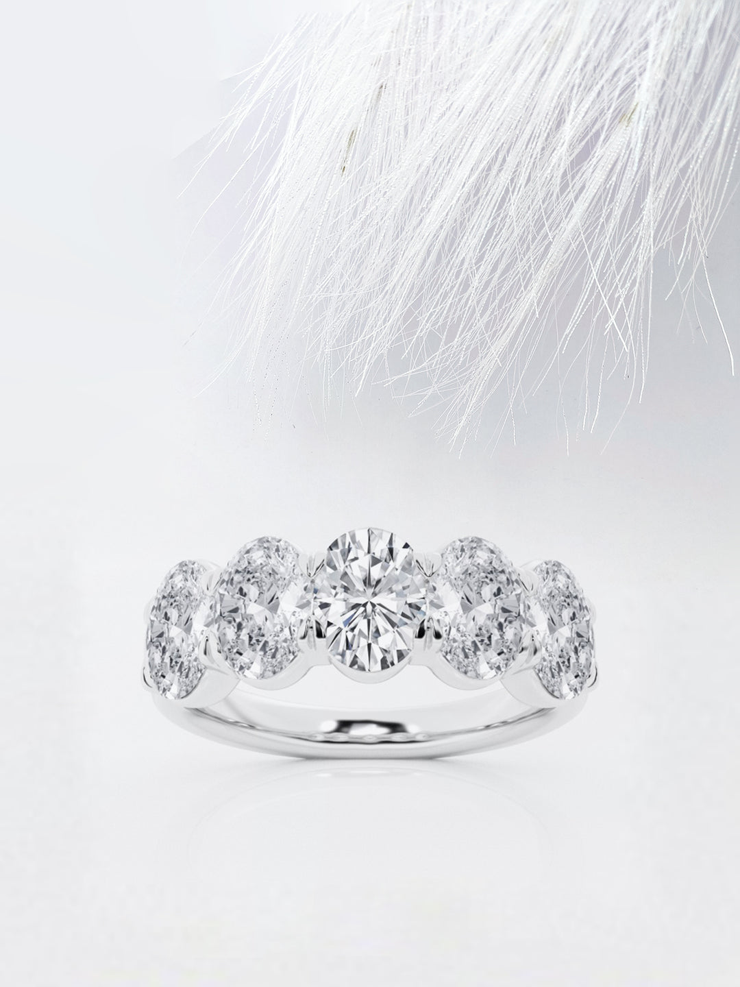 Oval FG - VS2 Lab Grown Diamond Full Eternity Wedding Band - Doozy Diamonds
