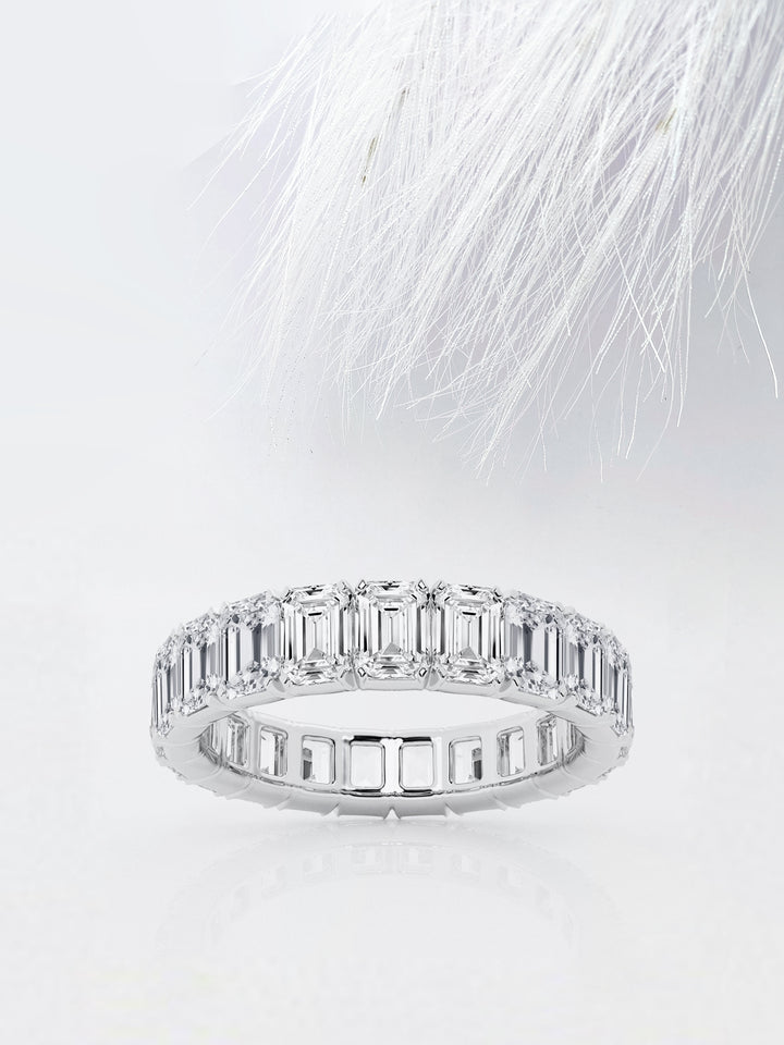 Emerald FG - VS2 Lab Grown Diamond Full Eternity Wedding Band - Doozy Diamonds