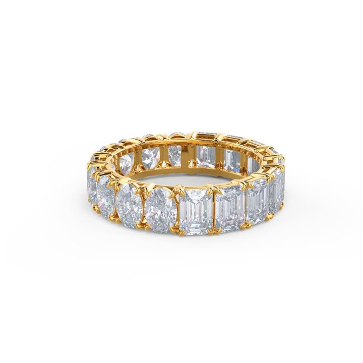 Oval & Emerald DE - VS1 Lab Grown Diamond Eternity Band - Doozy Diamonds
