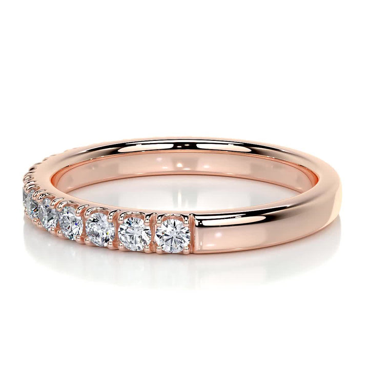 IGI certified round brilliant diamond wedding band
