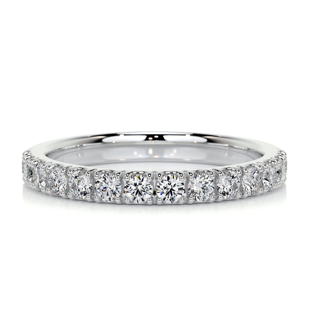Round Brilliant round brilliant diamond wedding band front view