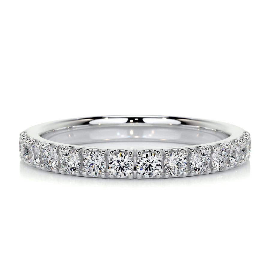 Round Brilliant round brilliant diamond wedding band front view