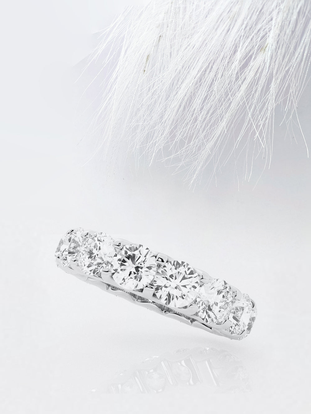 Round FG - VS2 Lab Grown Diamond Full Eternity Wedding Band - Doozy Diamonds