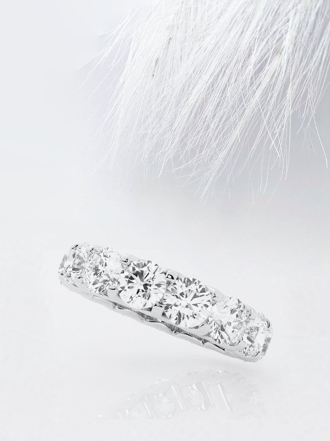 Round FG - VS2 Lab Grown Diamond Full Eternity Wedding Band - Doozy Diamonds