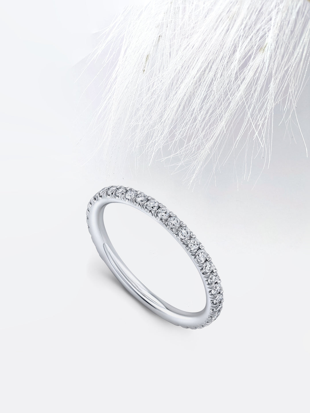 Round FG - VS1 Lab Grown Diamond Eternity Wedding Band - Doozy Diamonds