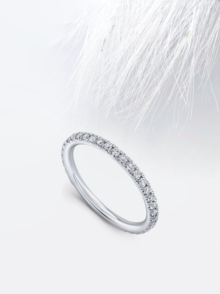 Round FG - VS1 Lab Grown Diamond Eternity Wedding Band - Doozy Diamonds