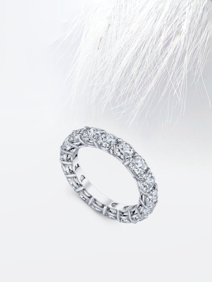 Cushion FG - VS1 Lab Grown Diamond Full Eternity Wedding Band - Doozy Diamonds