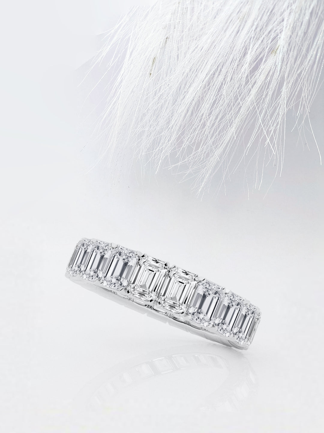 Emerald FG - VS2 Lab Grown Diamond Full Eternity Wedding Band - Doozy Diamonds