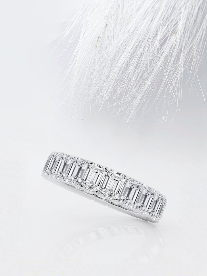 Emerald FG - VS2 Lab Grown Diamond Full Eternity Wedding Band - Doozy Diamonds