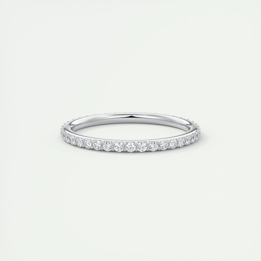 Round Brilliant round brilliant diamond wedding band front view