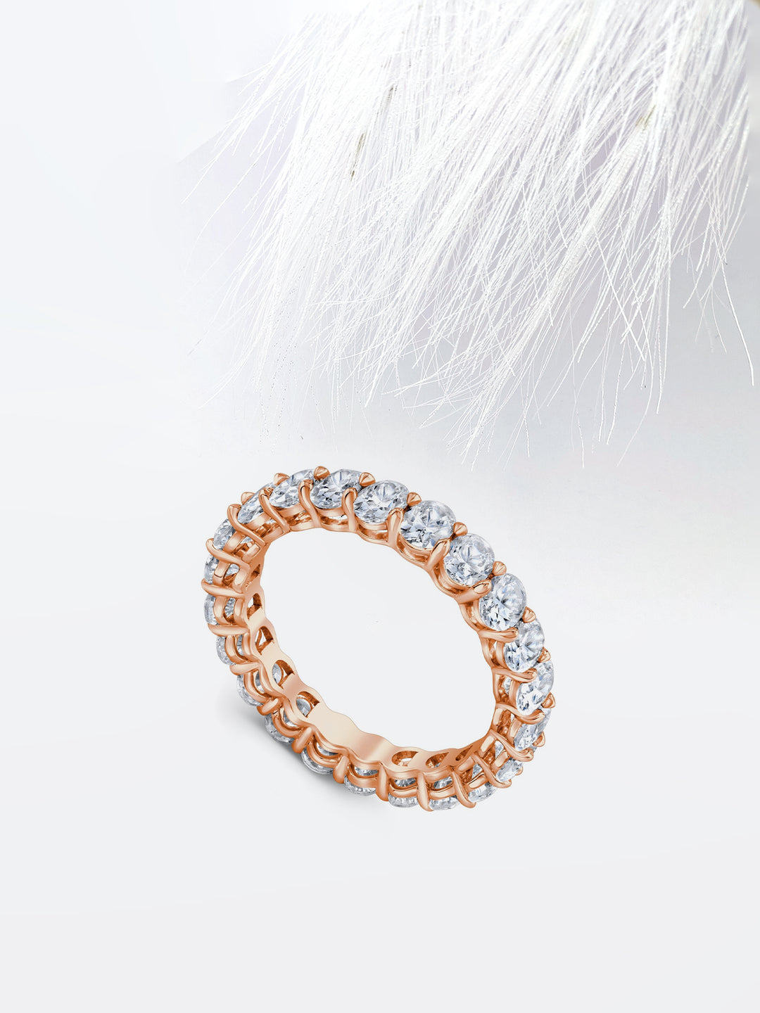 Oval FG - VS1 Lab Grown Diamond Full Eternity Wedding Band - Doozy Diamonds