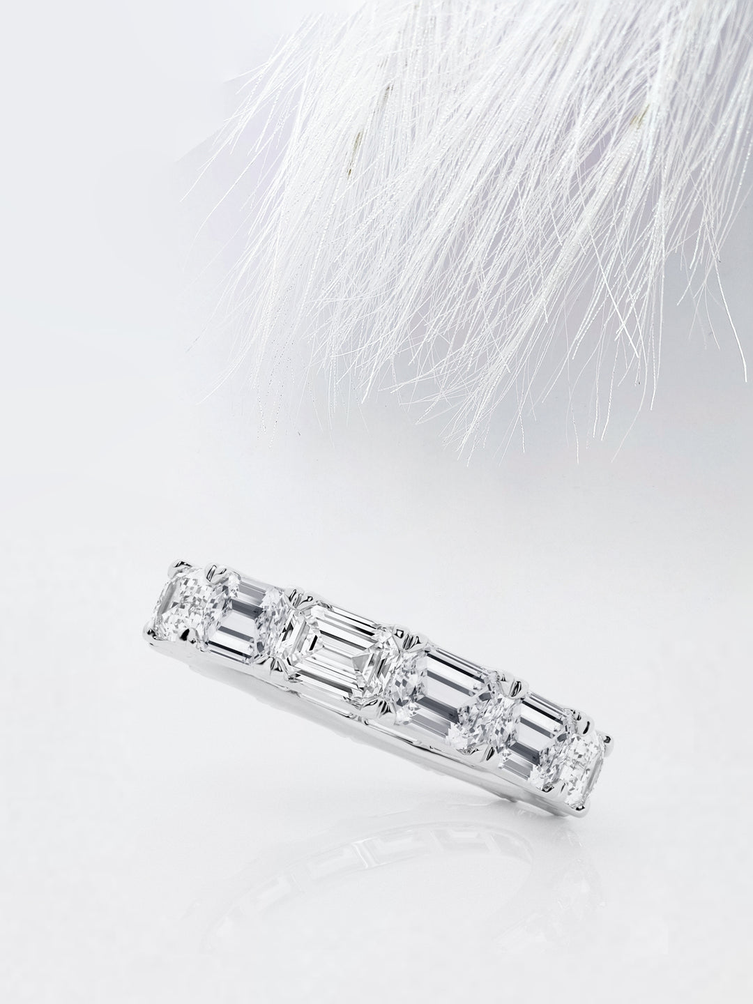 Emerald East - West FG - VS2 Lab Grown Diamond Full Eternity Wedding Band - Doozy Diamonds