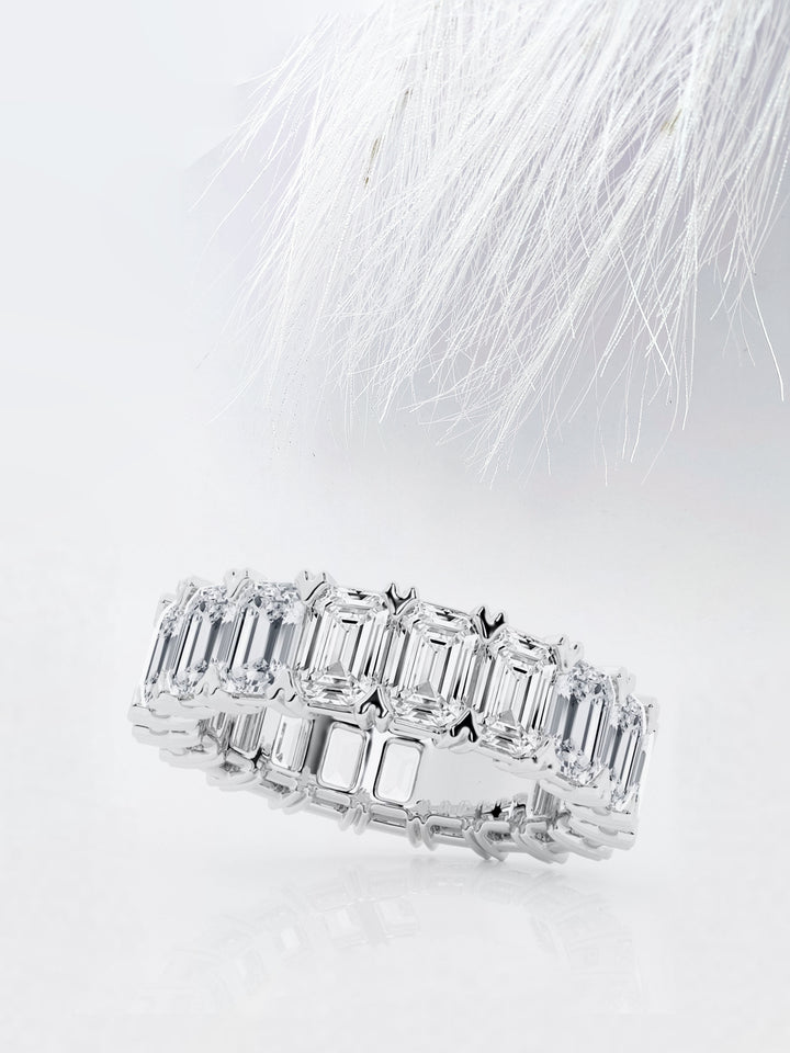 Emerald FG - VS2 Lab Grown Diamond Eternity Wedding Band - Doozy Diamonds