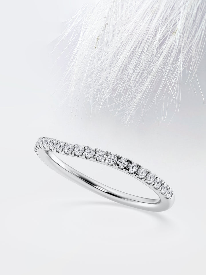 Round FG - VS2 Lab Grown Diamond Half Eternity Wedding Band - Doozy Diamonds