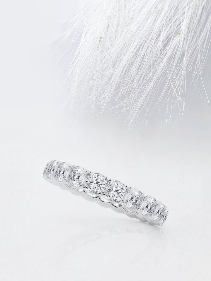 Cushion FG - VS2 Lab Grown Diamond Full Eternity Wedding Band - Doozy Diamonds