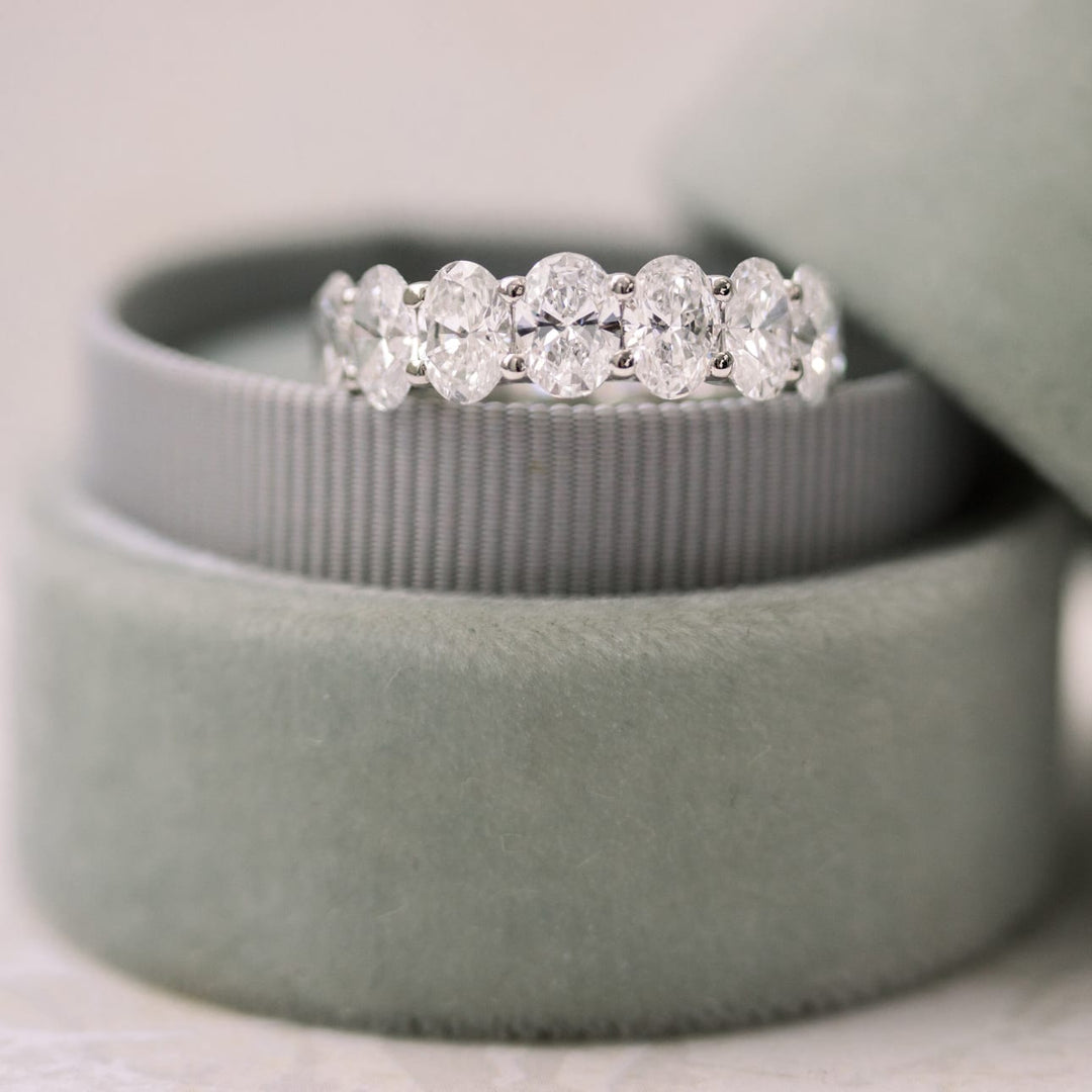 Oval DE - VS1 Lab Grown Diamond Full Eternity Wedding Band - Doozy Diamonds