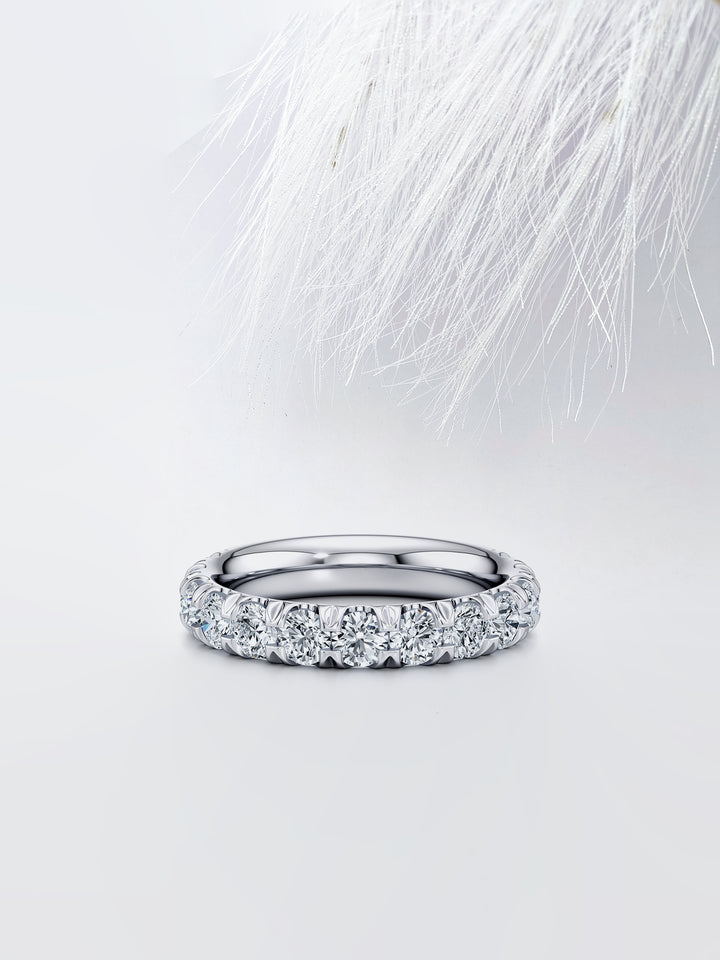 Round FG - VS1 Lab Grown Diamond Half Eternity Wedding Band - Doozy Diamonds