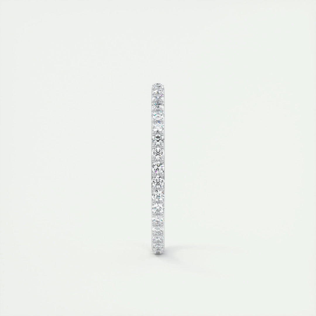 Ethically sourced round brilliant diamond eternity band