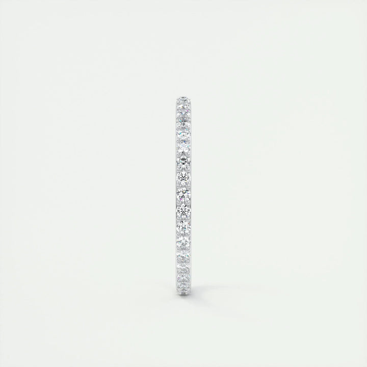 Ethically sourced round brilliant diamond eternity band