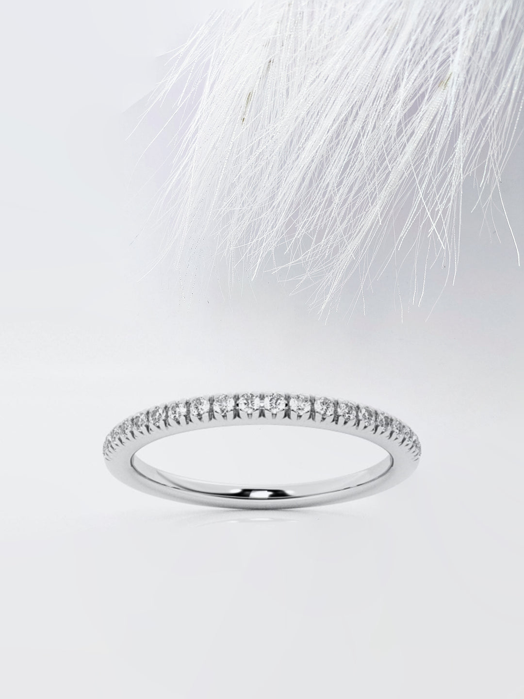 Round FG - VS2 Lab Grown Diamond Half Eternity Wedding Band - Doozy Diamonds