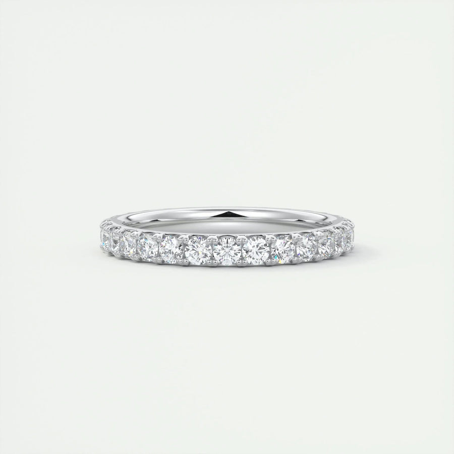 Round Brilliant round brilliant diamond wedding band front view