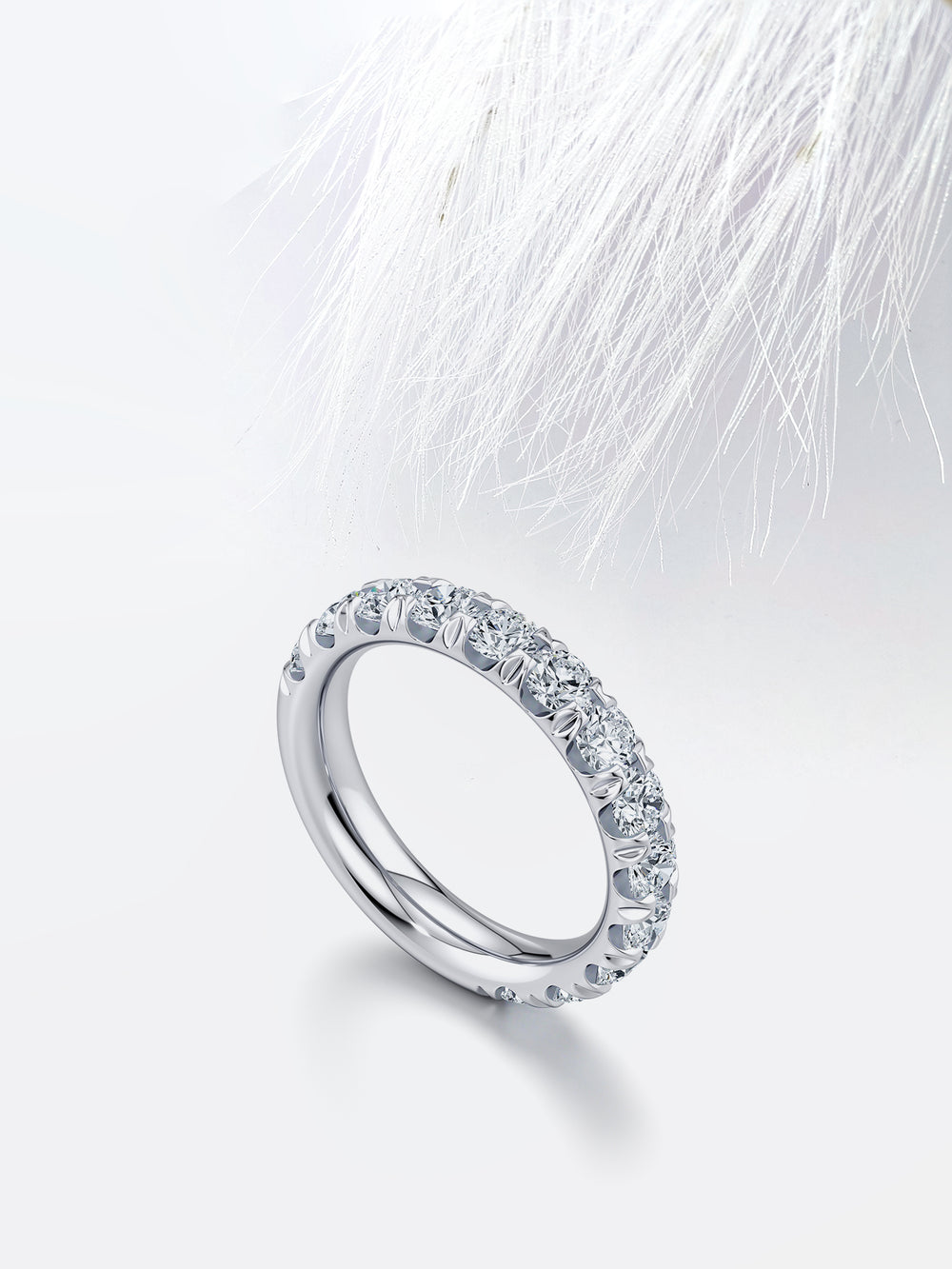 Round FG - VS1 Lab Grown Diamond Half Eternity Wedding Band - Doozy Diamonds
