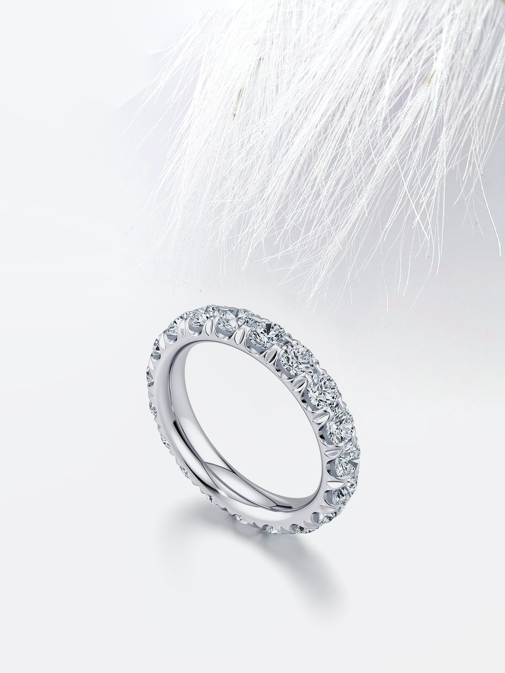 Round FG - VS1 Lab Grown Diamond Eternity Stacking Band - Doozy Diamonds