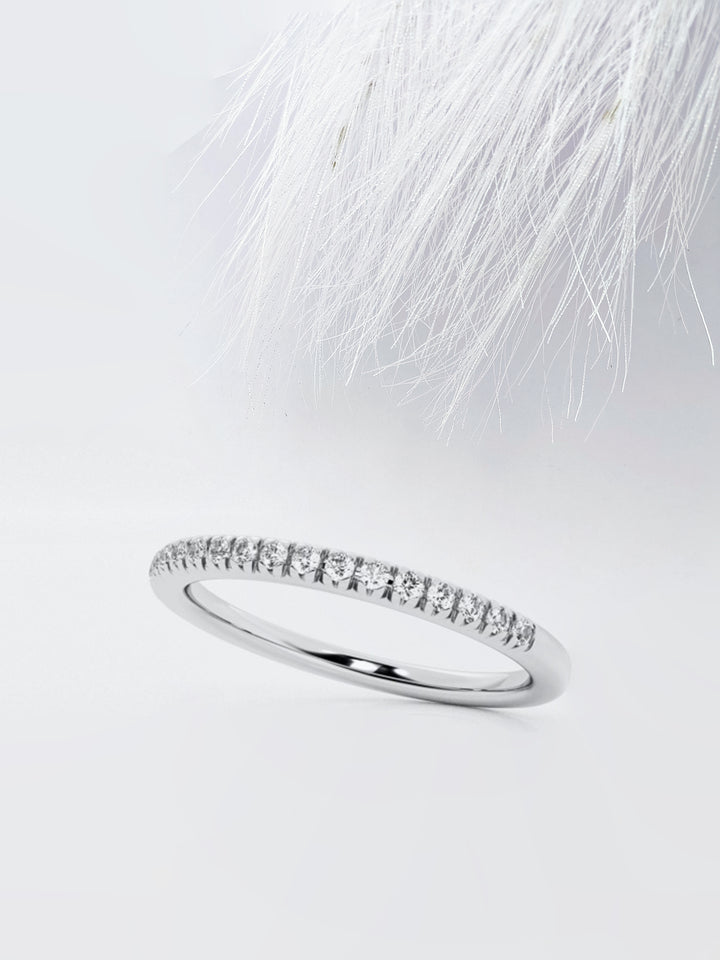 Round FG - VS2 Lab Grown Diamond Half Eternity Wedding Band - Doozy Diamonds