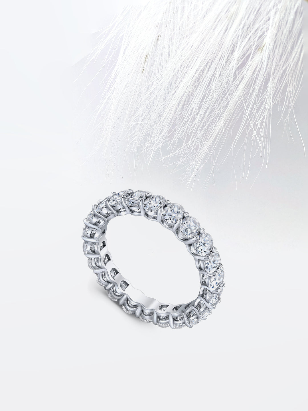 Oval FG - VS1 Lab Grown Diamond Full Eternity Wedding Band - Doozy Diamonds