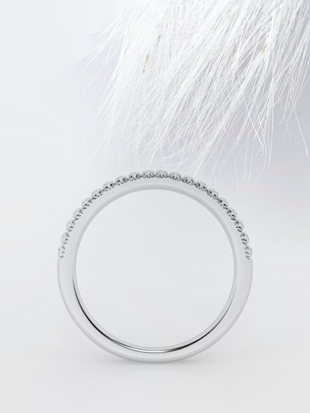 Round FG - VS2 Lab Grown Diamond Half Eternity Wedding Band - Doozy Diamonds
