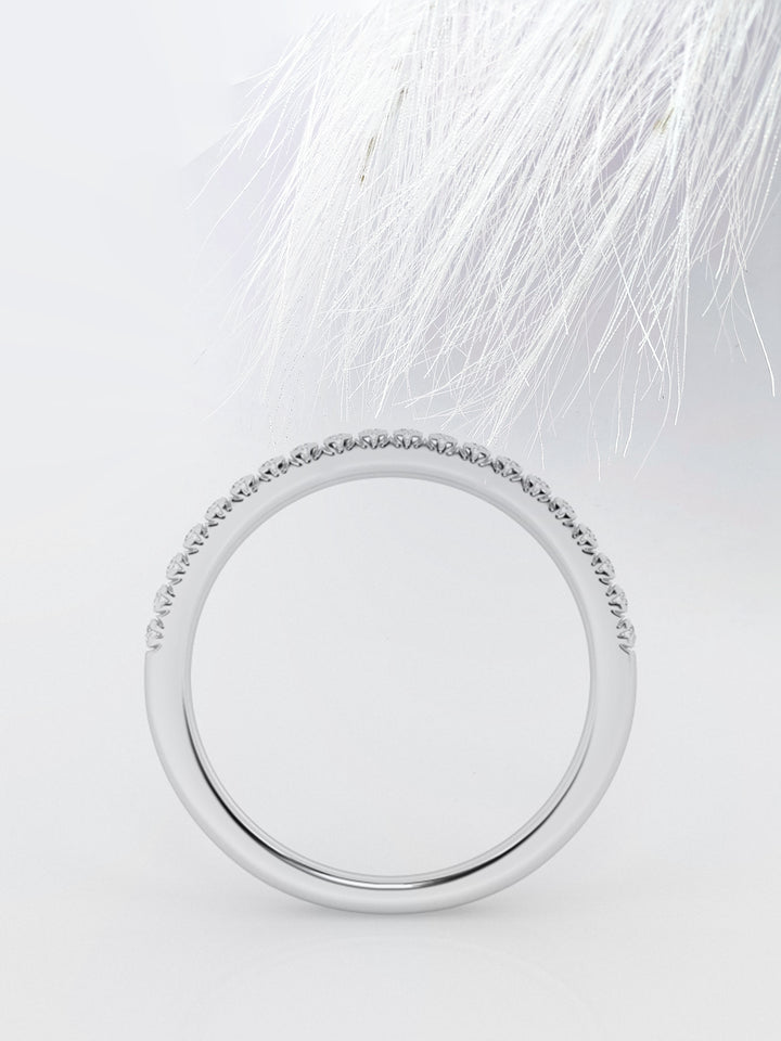 Round FG - VS2 Lab Grown Diamond Half Eternity Wedding Band - Doozy Diamonds