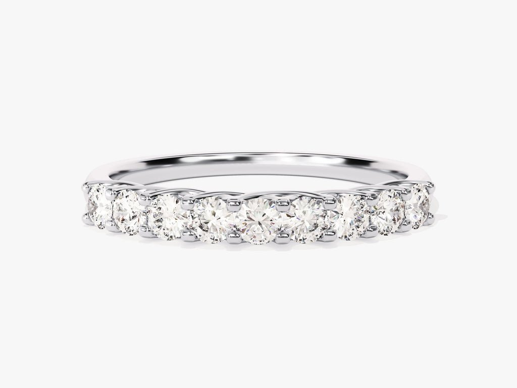 Ethically sourced round diamond eternity band