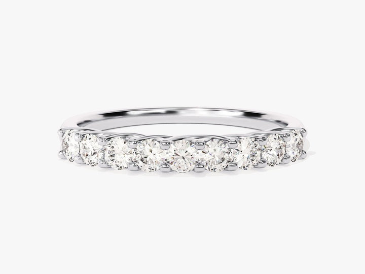 Ethically sourced round diamond eternity band