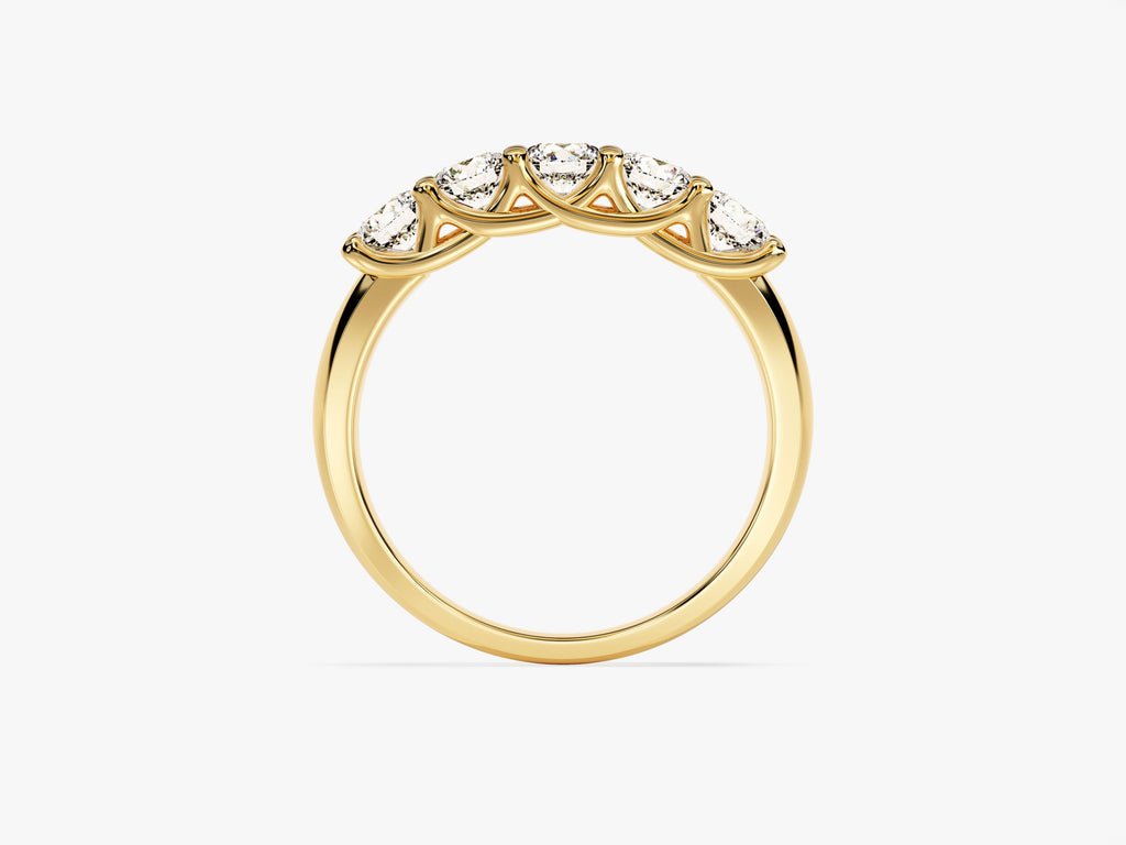 Ethically sourced round diamond eternity band