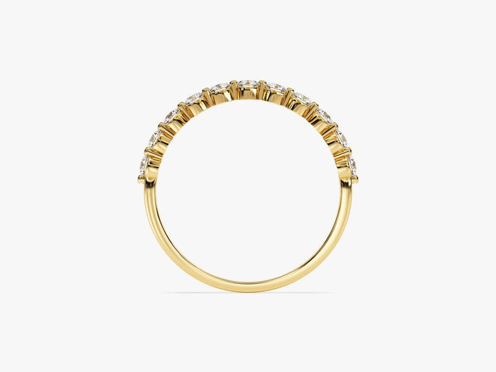 Ethically sourced round diamond eternity band