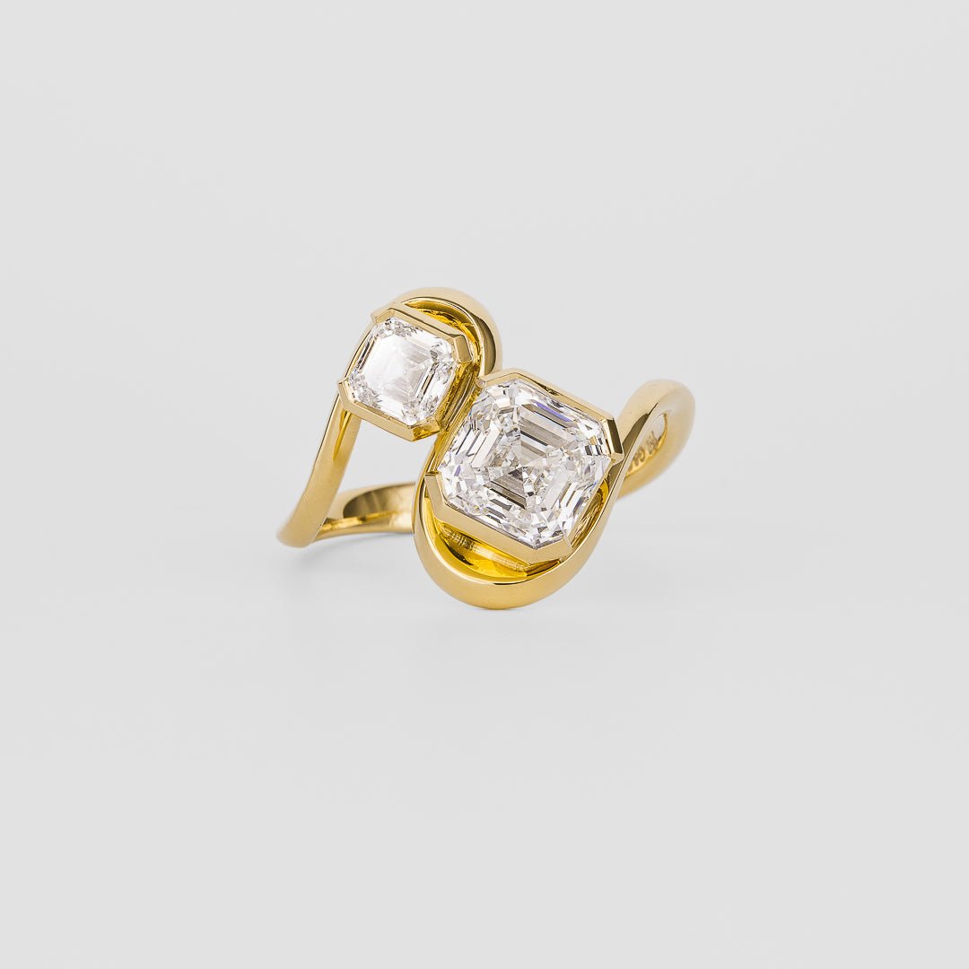 Shop asscher solitaire lab grown diamond engagement ring