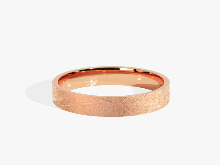 3.0mm Flat Wedding Band with Ice Matte Finish - Doozy Diamonds