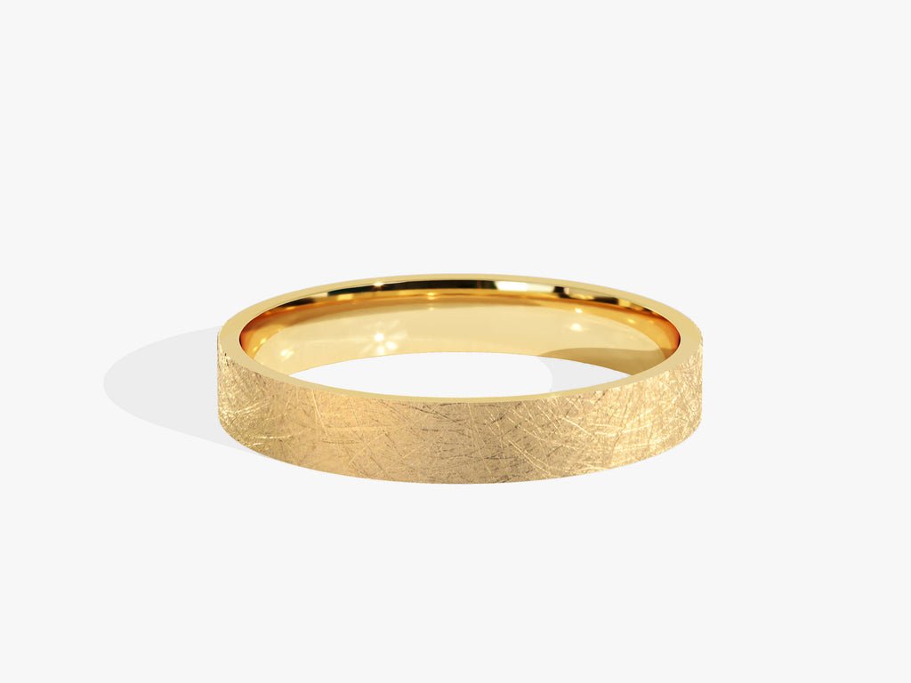 3.0mm Flat Wedding Band with Ice Matte Finish - Doozy Diamonds