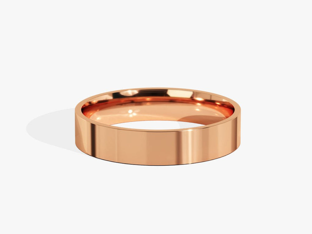 4.0mm Classic Flat Shine Wedding Band Anniversary Gift - Doozy Diamonds