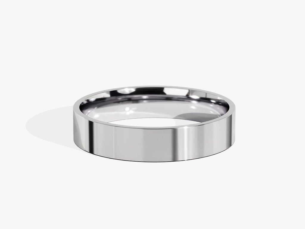 4.0mm Classic Flat Shine Wedding Band Anniversary Gift - Doozy Diamonds
