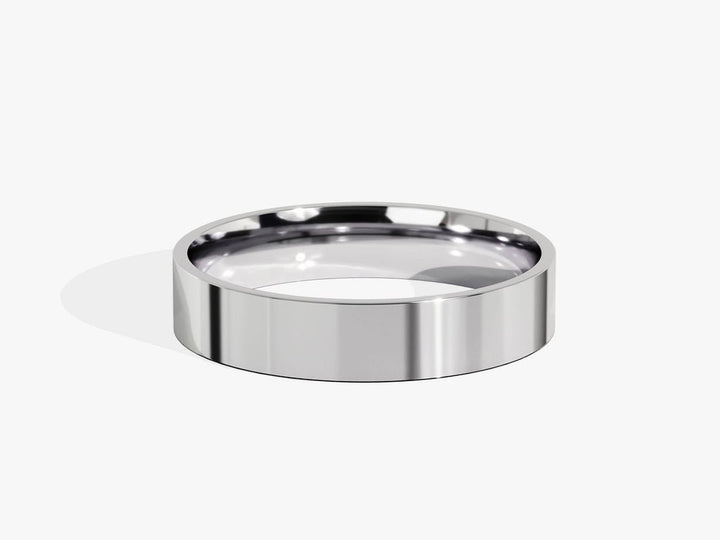4.0mm Classic Flat Shine Wedding Band Anniversary Gift - Doozy Diamonds