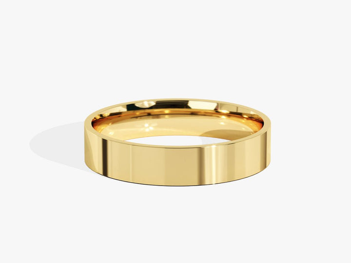 4.0mm Classic Flat Shine Wedding Band Anniversary Gift - Doozy Diamonds