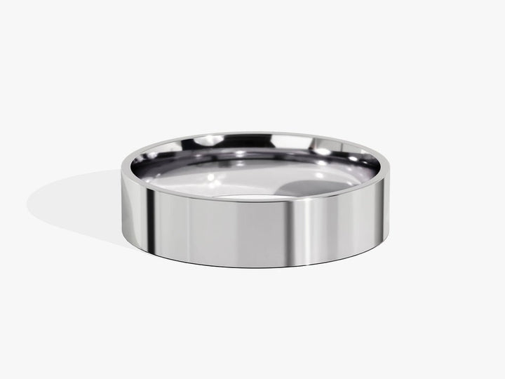 5.0mm Shine Classic Flat Wedding Band - Doozy Diamonds